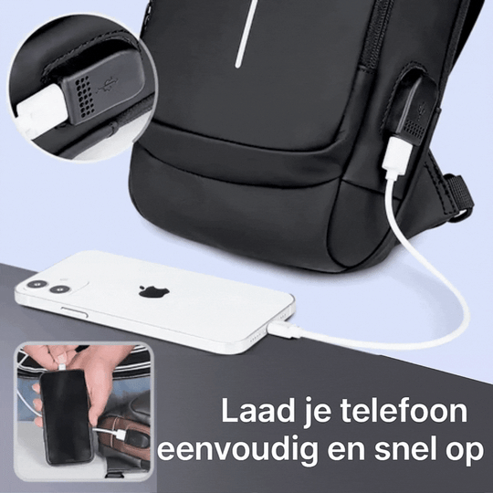 PowerSafe Anti-Diebstahl-Umhängetasche